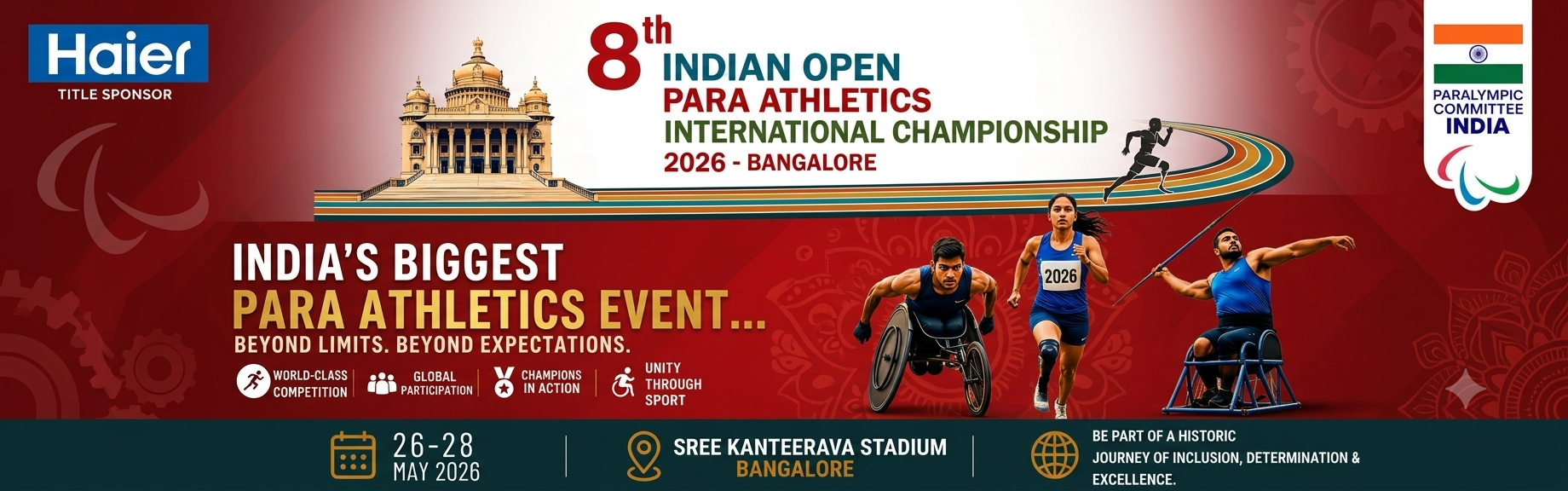 8th Indian Open Para Athletics International Championship 2026, Bangalore
